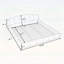 Lit de plancher à profil bas, tête de lit courbée et pied de lit enveloppé-1394618400-1394618415