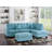 L-shaped Sectional Sofa Couch with Ottoman  and Pillows ,upholstered sectional-698148960