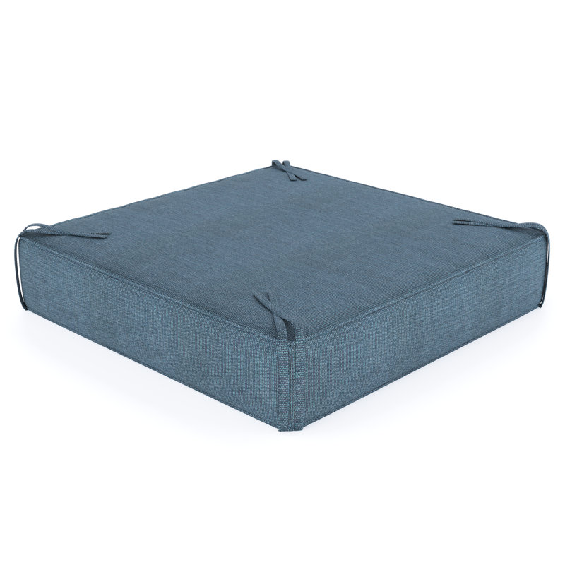 Sunbrella® Outdoor Ottoman Cushion, Spectrum Denim Sunbrella®