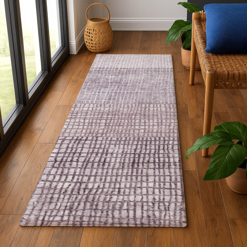 Premium Machine Washable Monnier AMF1831 Geometric Rug, Runner 2'3" x 7'6"