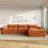 Ishmam Fully Compression Modular Boneless Sectional Sofa with Movable Ottoman-121883757