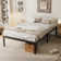 Lutherville 14'' Black Metal Platform Bed Frame With Steel Slat Support, No Box Spring Needed