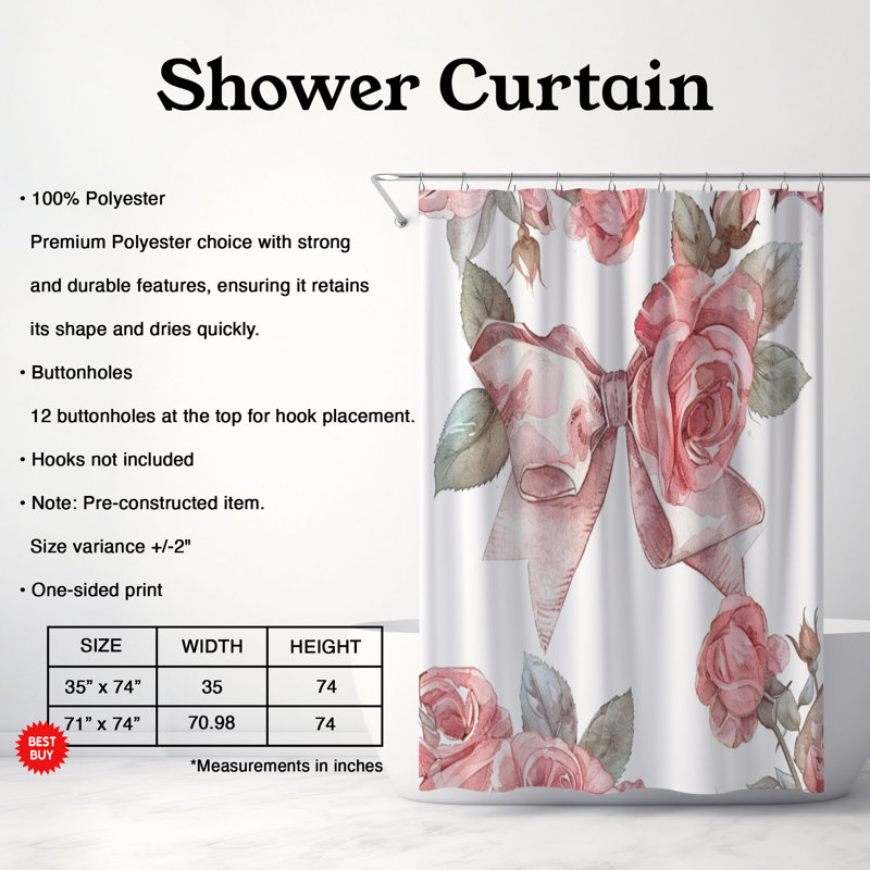 Parents parentaux - Rideau de douche 22, H 74 po x l 71 po
