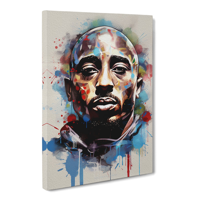 Tupac Shakur Constructivism - Print, 60cm H x 40cm W x 3cm D