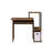 Weathered Oak & Black Finish Computer Desk-1387033177