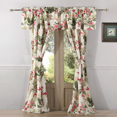 Greenland Home Fashions Butterflies Window Panel Pair