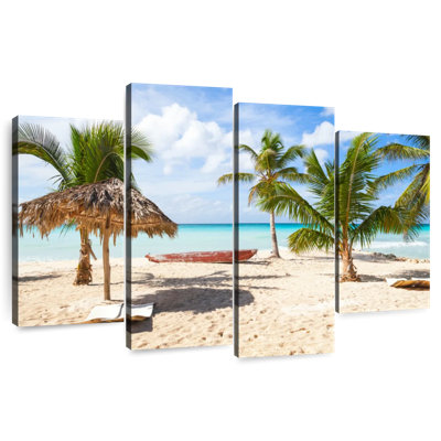 Plage de sable blanc Palapa