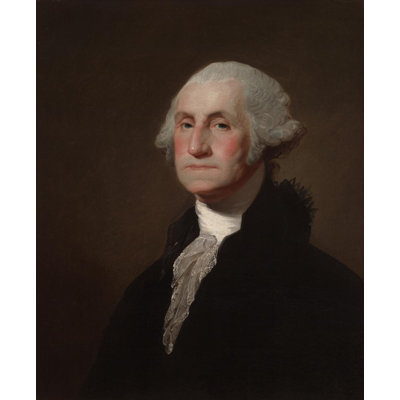 "George Washington" par Gilbert Stuart - Art sur toile tendue avec châssis