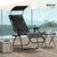 Outsunny Zero Gravity Lounger Chair with Padded Seat-1927247935