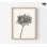 Pissenlit noir et blanc, art mural, art moderne encadré, impression de dessins botaniques, impressions de fleurs sauvages