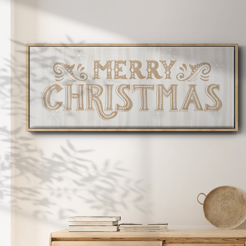 Merry Christmas- Framed Canvas