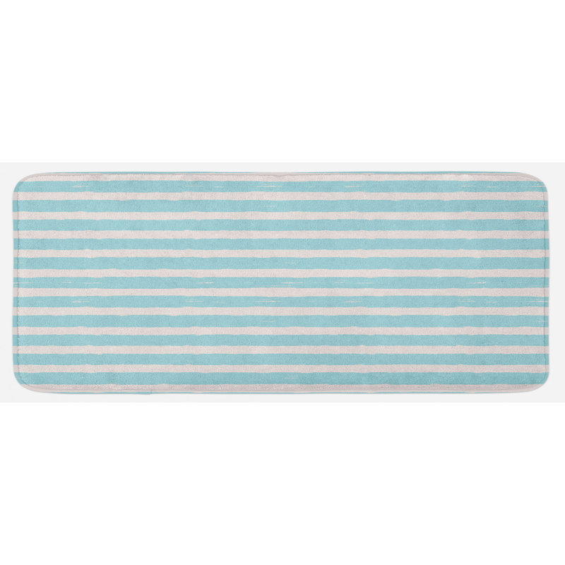 Tapis de cuisine grunge, Bleu