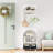 Arched 23 In. 4 Cubby Storage Cabinet With 2Pc Half Size Bins-110602561