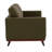 Kernis Modern 2-Seater Loveseat Sofa Upholstered Living Room Couch with Birch Wood Legs, Premium Leather or Mesh Foam Cushions for Home and Living Room-1939972992