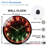 Red-Neon-Clock-With-Green-Bubbly-Sphere Art - 12'' Modern Glass Wall Clock