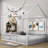 Metal House Bed With Fence-2113519435-2113519433