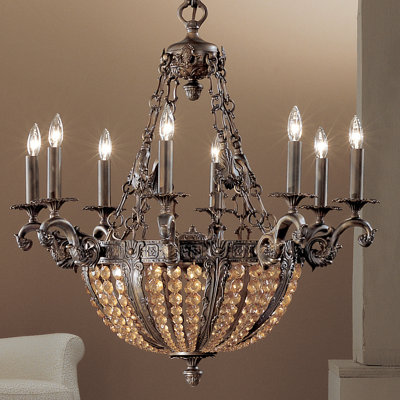Merlot 12 - Light Dimmable Empire Chandelier