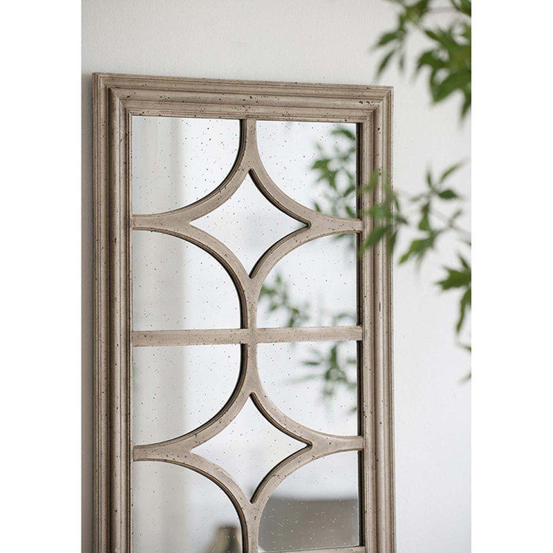 Arthella Rectangle Wall Mirror, Ivory