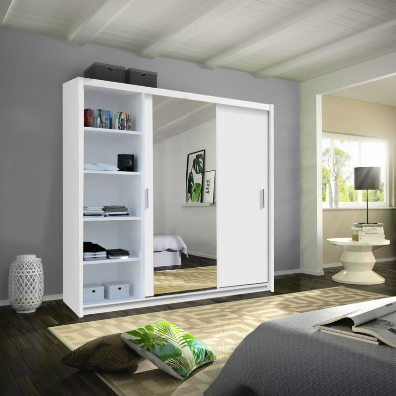Ludora 3 Door Wardrobe, White