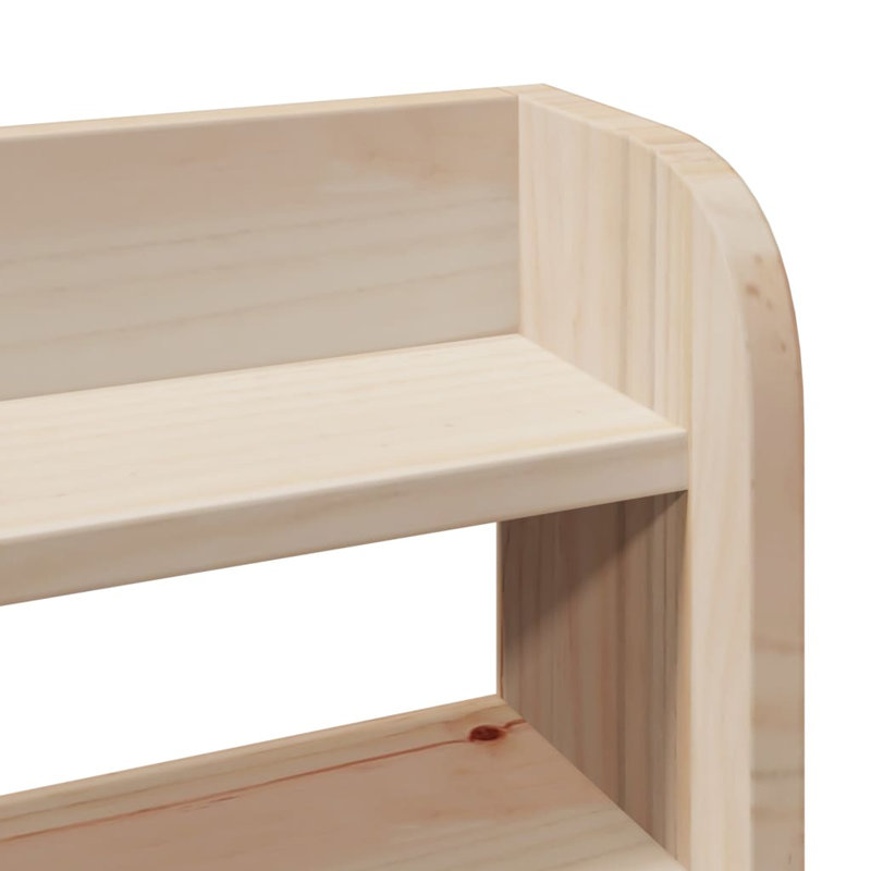 Solid Wood Headboard, 200 x 200 cm, Natural
