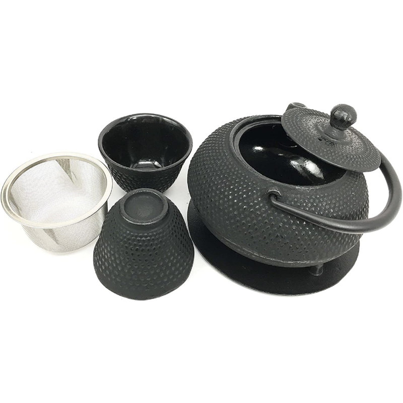 Service à thé Dakota Fields Feng Shui Dragon Scales Imperial Dots pour 2 personnes