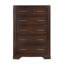 Commode haute Hudy, 6 tiroirs X poignées en métal, placage de bouleau-114018782