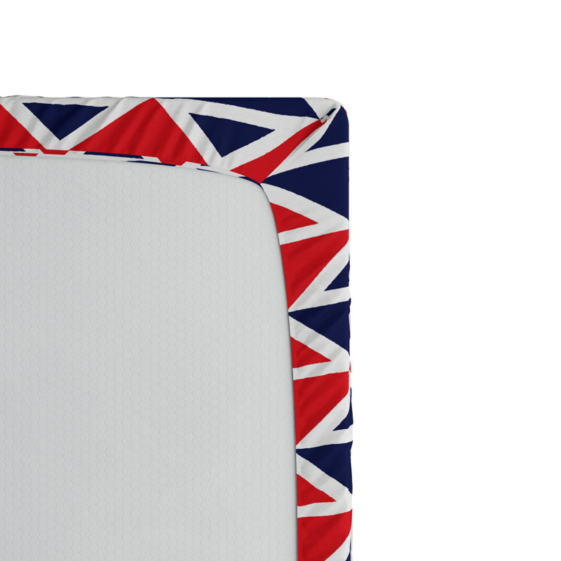 Microfiber Geometric Fitted Sheet, Twin XL Fitted Sheet