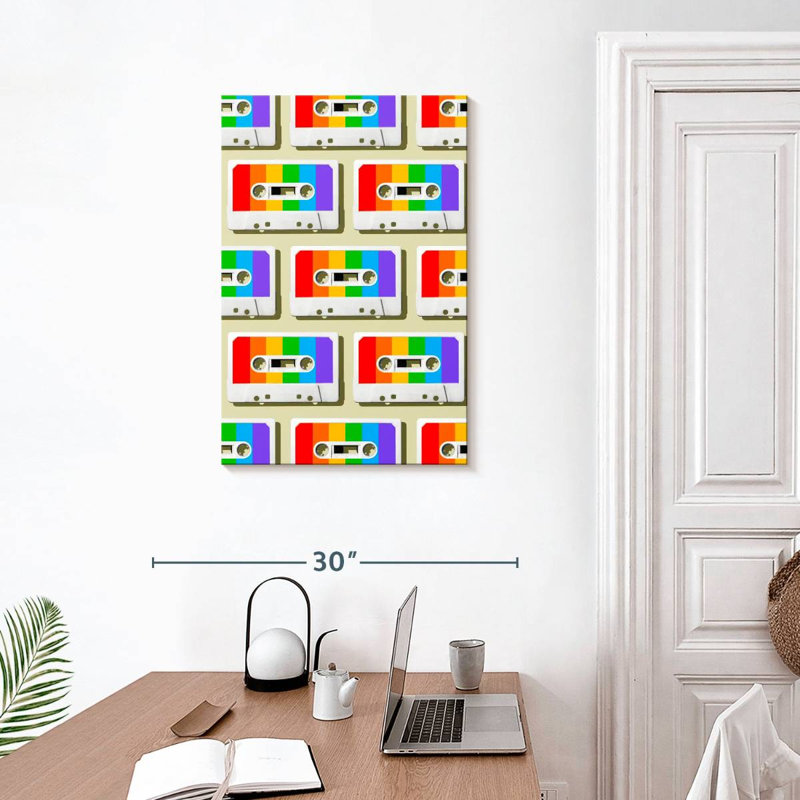 Abarca Rainbow Mixtapes, 30" H x 20" W