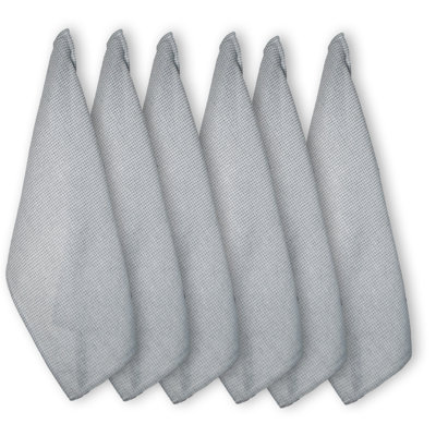 WAFFLE KITCHEN TOWELS SET OF 6