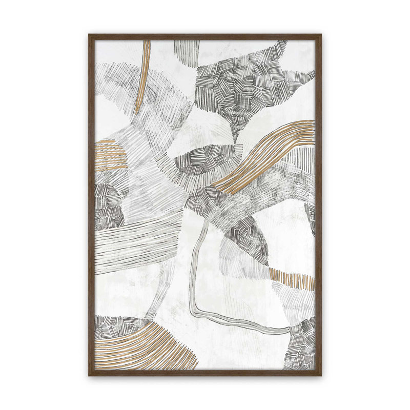 «String Dream II» par June Erica Vess, reproduction d'art sur toile, Impression sur cadre ouvert sans papier mat, Brun