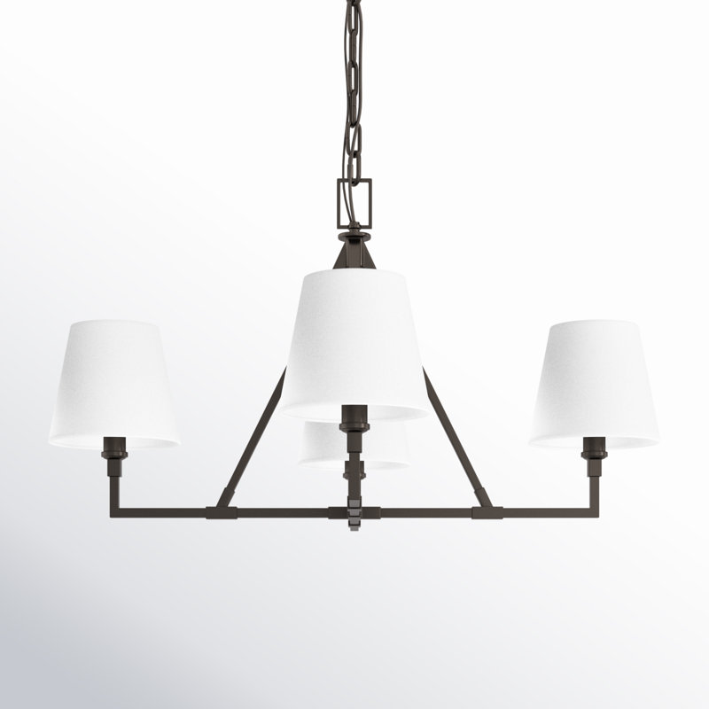 Perth 4 - Light Chandelier, 22.12" H x 40" W x 40" D, Aged Iron