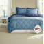 Comfortable Reversible Polyester Bedding Set, Modern Diamond Quilting For Home