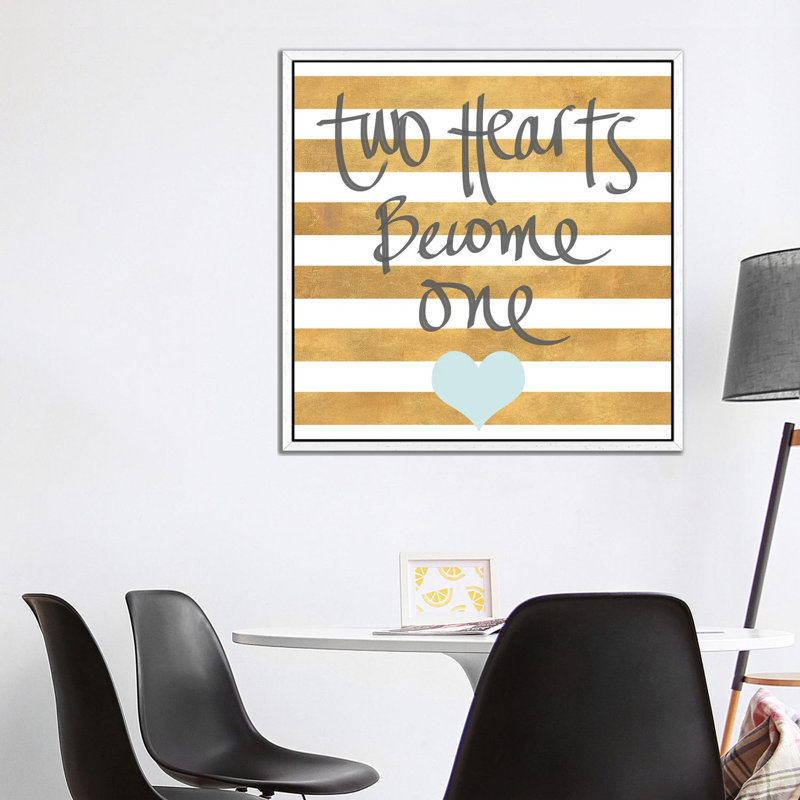 Wedding I by Sd Graphics Studio - Print on Canvas, White Framed Canvas, 66.04 cm H x 66.04 cm W