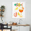 Estampe de fruits de mer et gorgées d'été, design par EttaVee-2023960729-2023960730