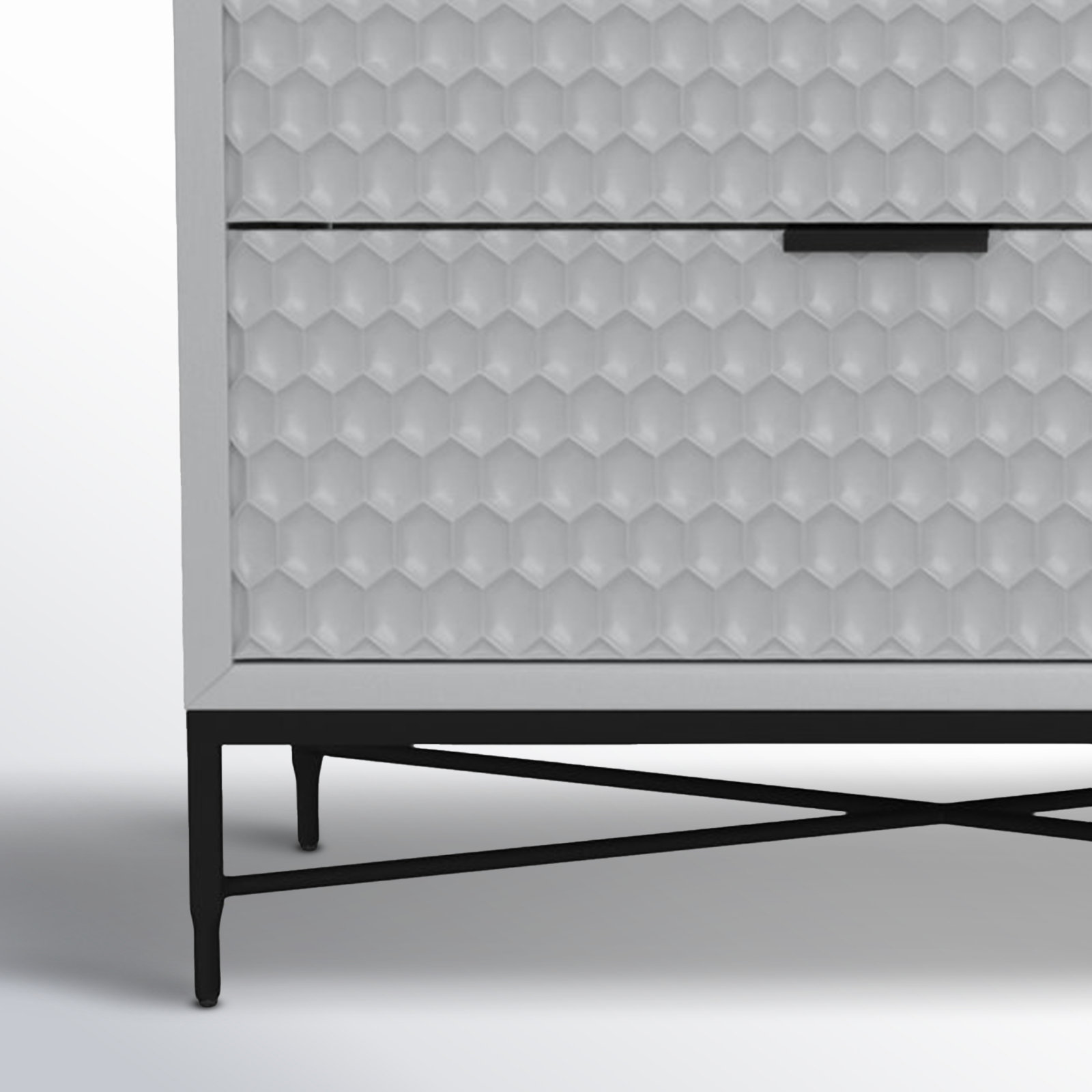 Capra 32" Mahogany Dresser, Sky Gray