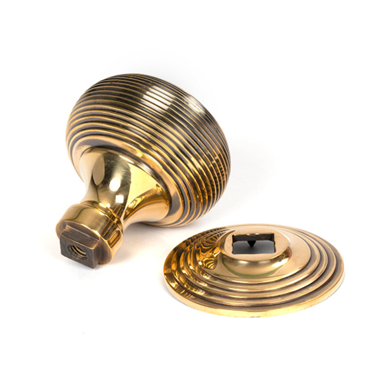 Passage Door Knob, Aged Brass