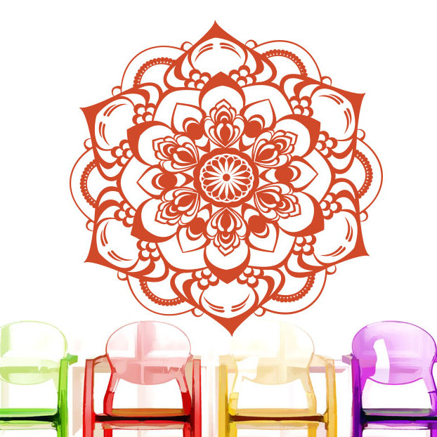 Religious & Spiritual Non-Wall Damaging Wall Decal, Orange