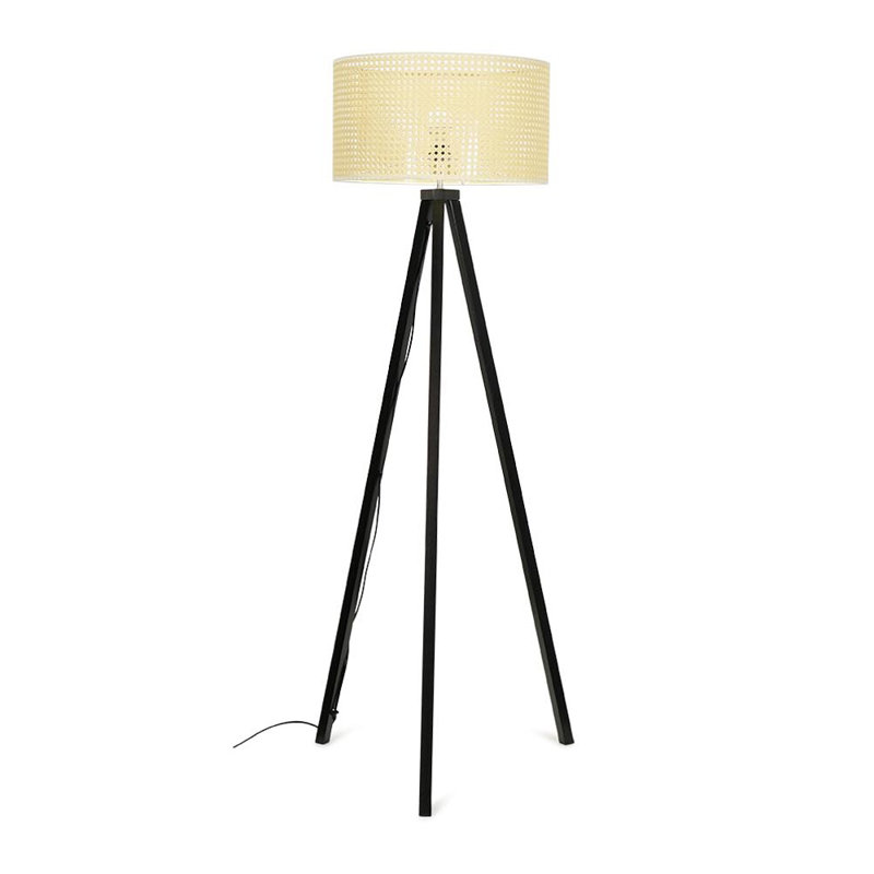 Alila 149cm Black Tripod Floor Lamp, Yes, Brown