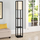Xochitl 72'' Black Column Floor Lamp