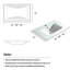 White Basin 24" Bathroom Vanity Top, High - Grade Ceramic, To Water Damage, Deep Design Top Only, Basin, Stains And Scratches