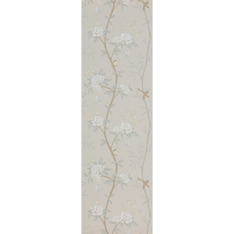 32.97' L x 20.7" W Wallpaper Roll, Soft Aqua