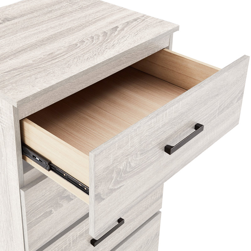 Malle 23.6'' W 5 - Drawer Dresser, White