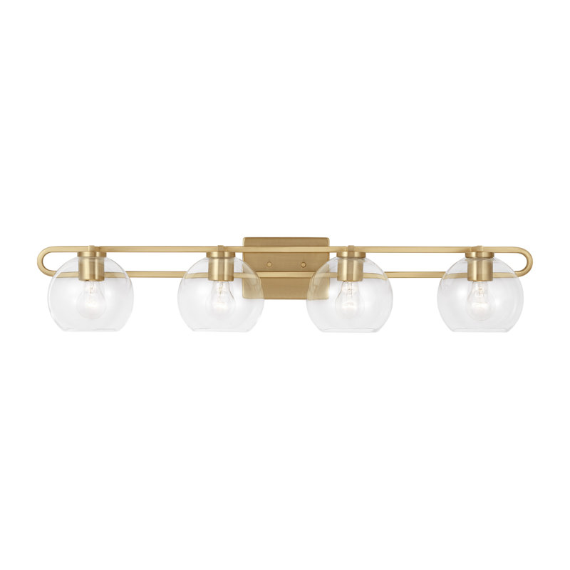 Codyn 4 - Light Vanity Light, 7.63"H x 40"W x 8.38"D, Satin Brass, 4