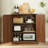 31.5-Inch Modern Wavy Sideboard, Curved Contour Design Storage Cabinet, 2-Door Cabinet With Storage Function, Suitable For Kitchen/Bedroom/Living Room-393772814