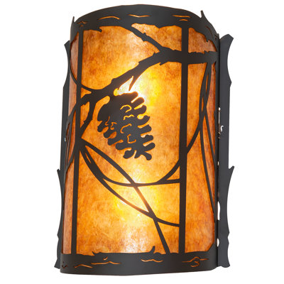 Bronze Flush Mounted Sconce