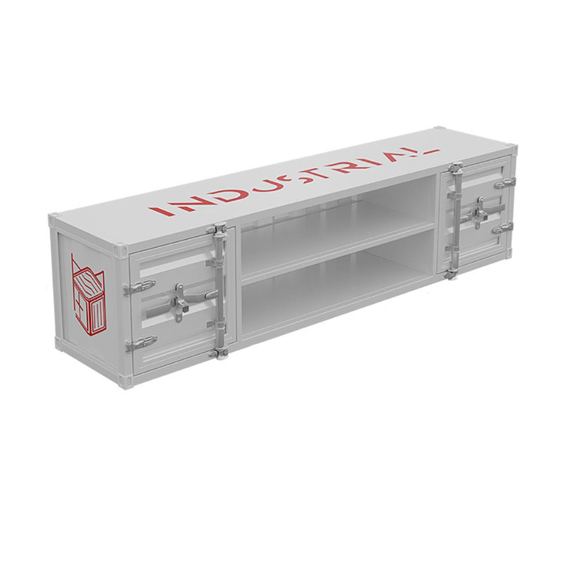 Crédence de rangement 70,86 po, Blanc