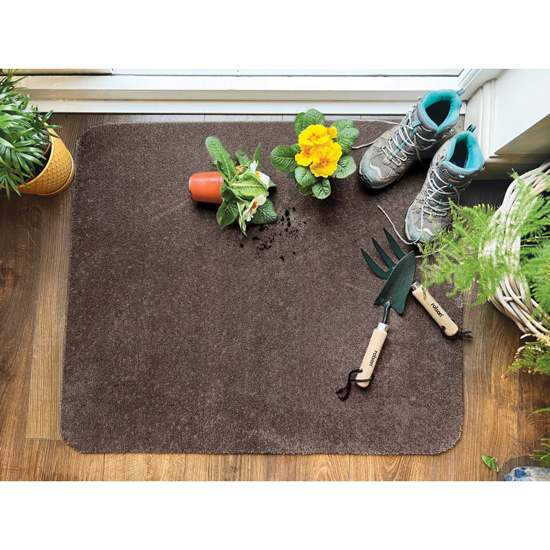 So Soft Indoor Doormat, Brown, Rectangle 50 x 75 cm