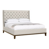 Michael Weiss California King Tufted Upholstered Panel Bed