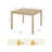Wynter Light Oak Square Dining Table