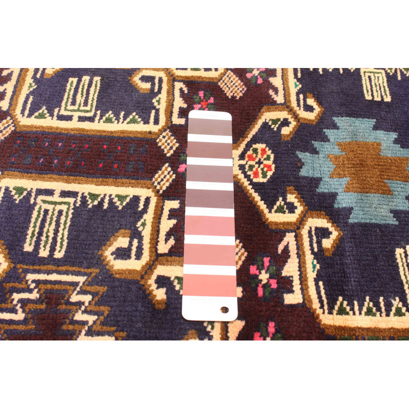 Tapis brun Teimani 2 pi 11 po x 4 pi 6 po